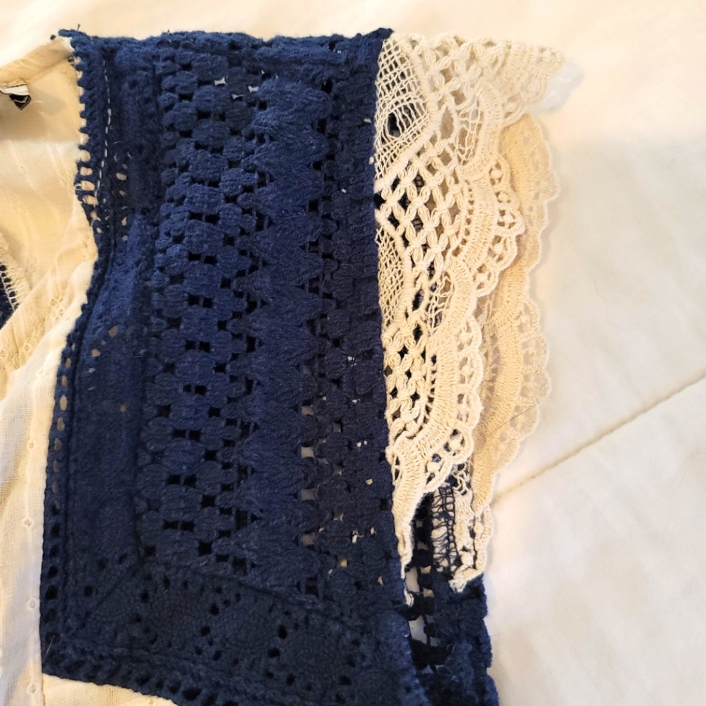 100% cotton Lucky‎ brand sleeveless lace blouse - Picture 4 of 6